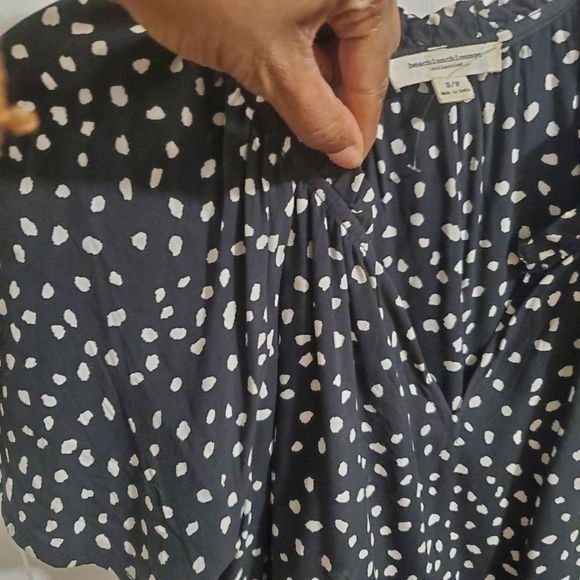 Beachlunchlounge Womens Tiered A-Line Dress Black and White Print Sz Small - Picture 5 of 8